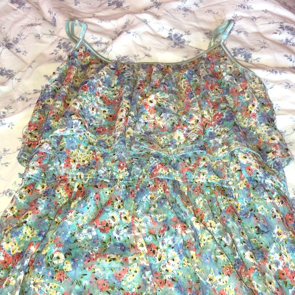 Floral high low dress